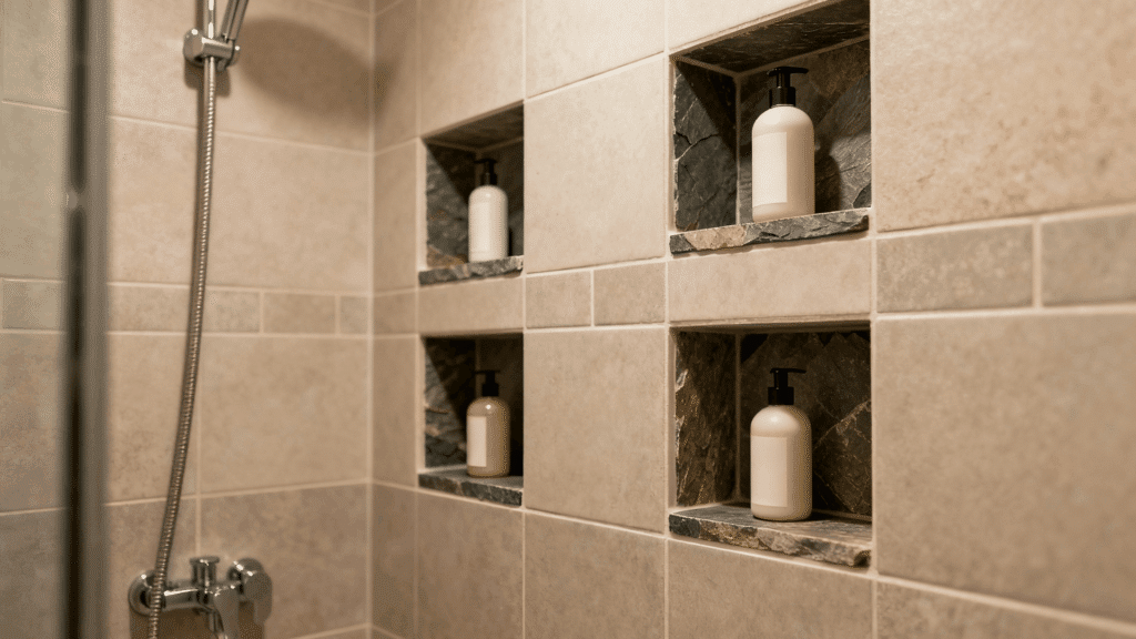 recessed niche storage