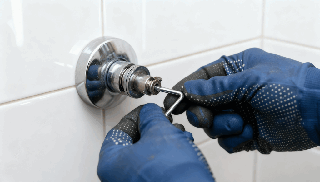 remove existing shower components