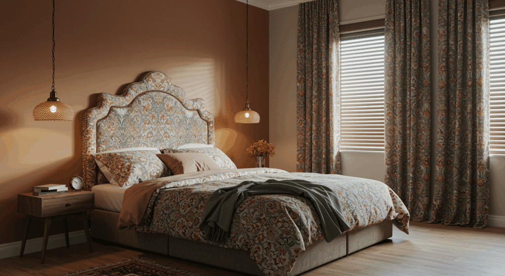 roman shades with curtains