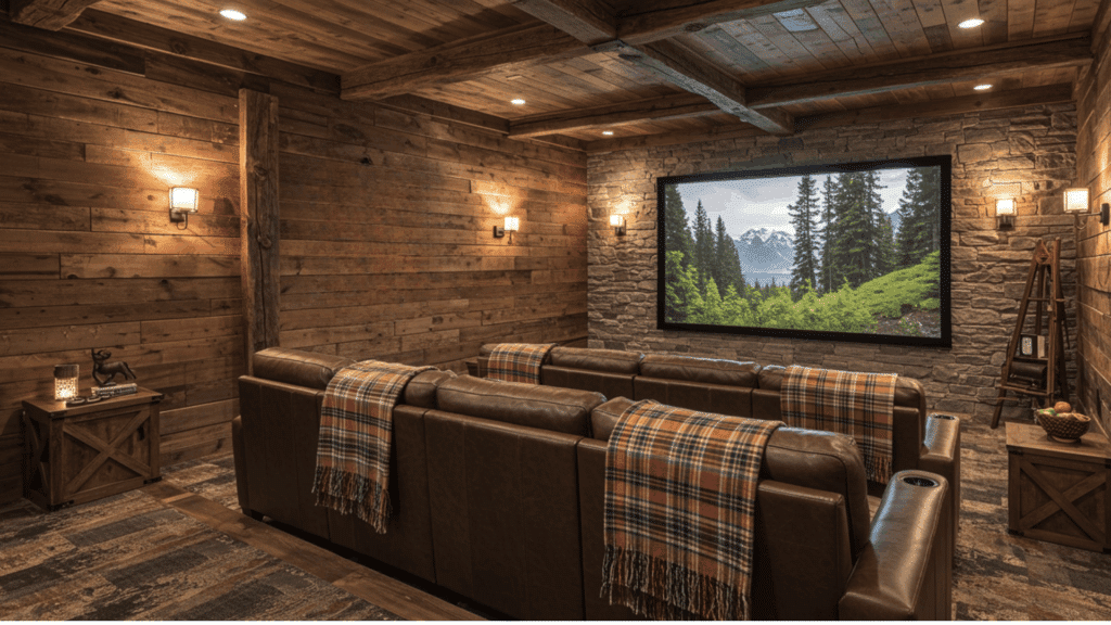 rustic cabin cinema