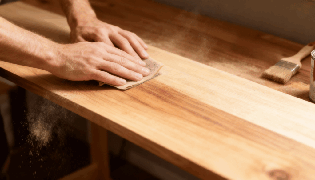 sand and finish the surface