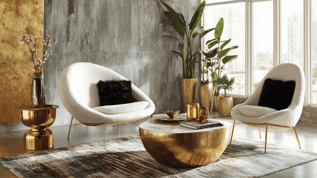 sculptural furniture pieces