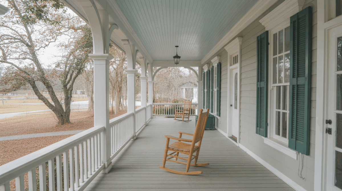 Why Do People Paint Porch Ceilings Blue in the South? - Opple House
