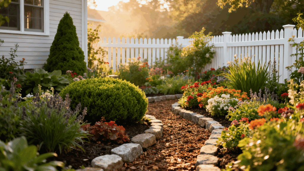 simple front yard flower bed ideas
