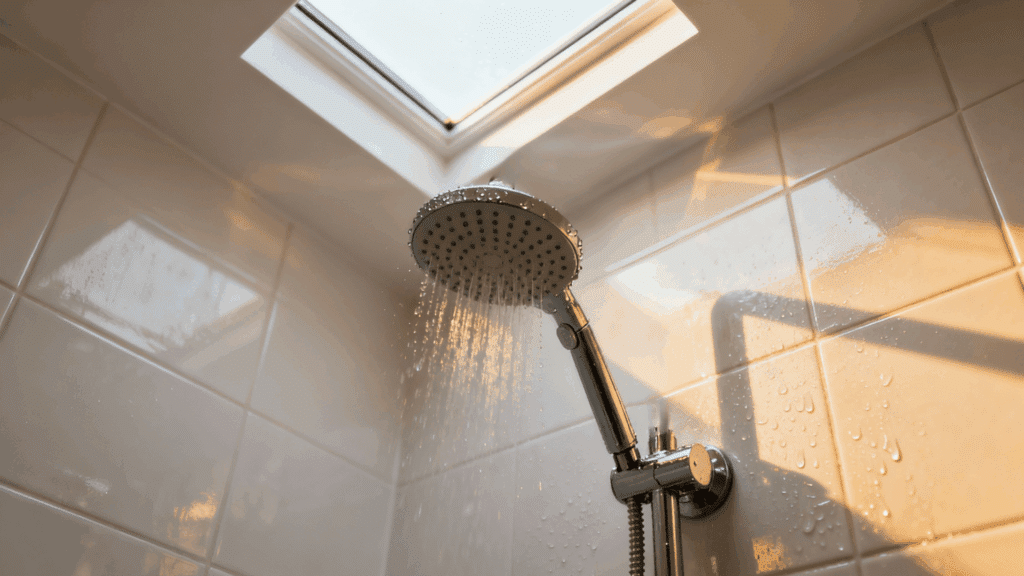 skylight above shower