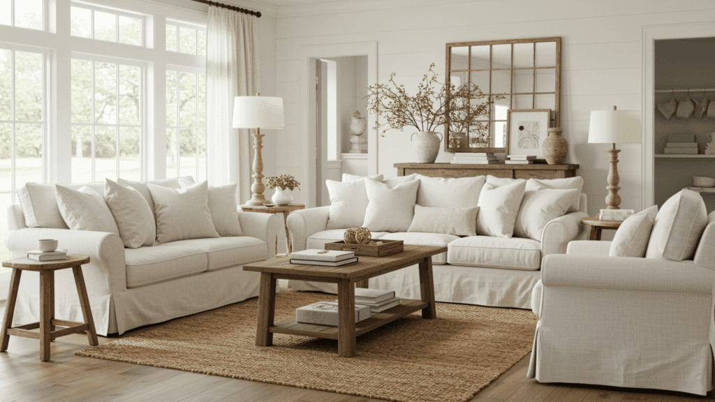 slipcovered furniture