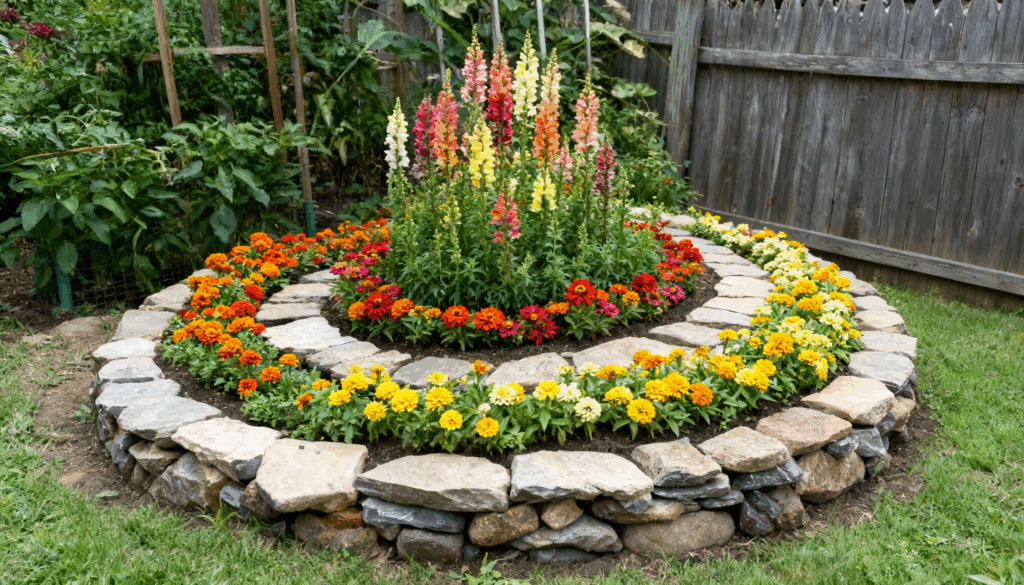 spiral garden design