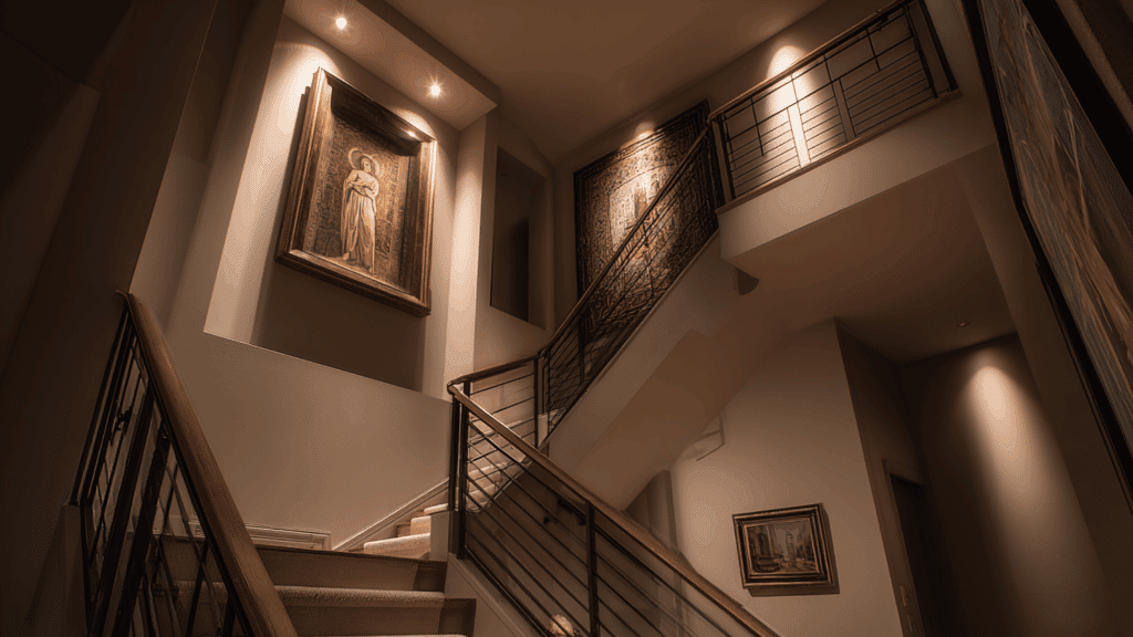 staircase art niche