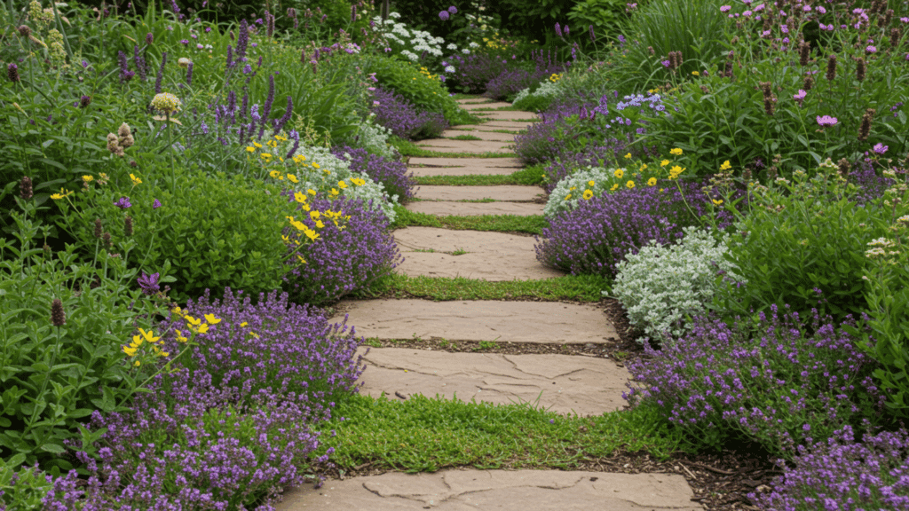 stepping stone path garden