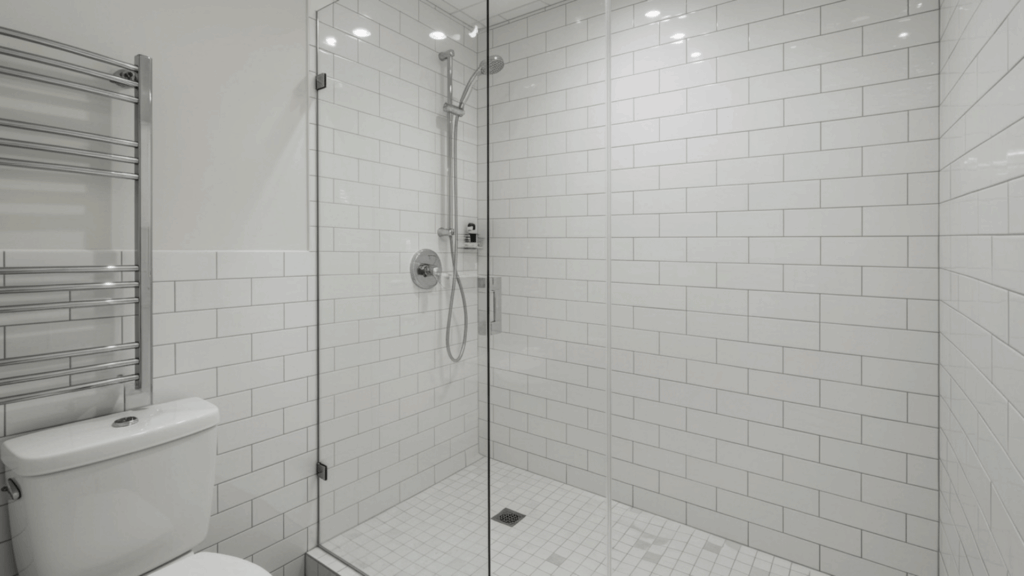 subway tile surround