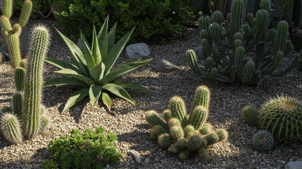 succulent cactus display