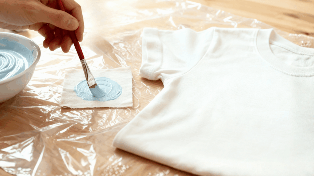 test the color on fabric