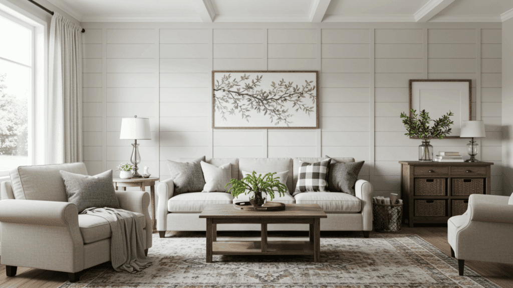 textured accent wall