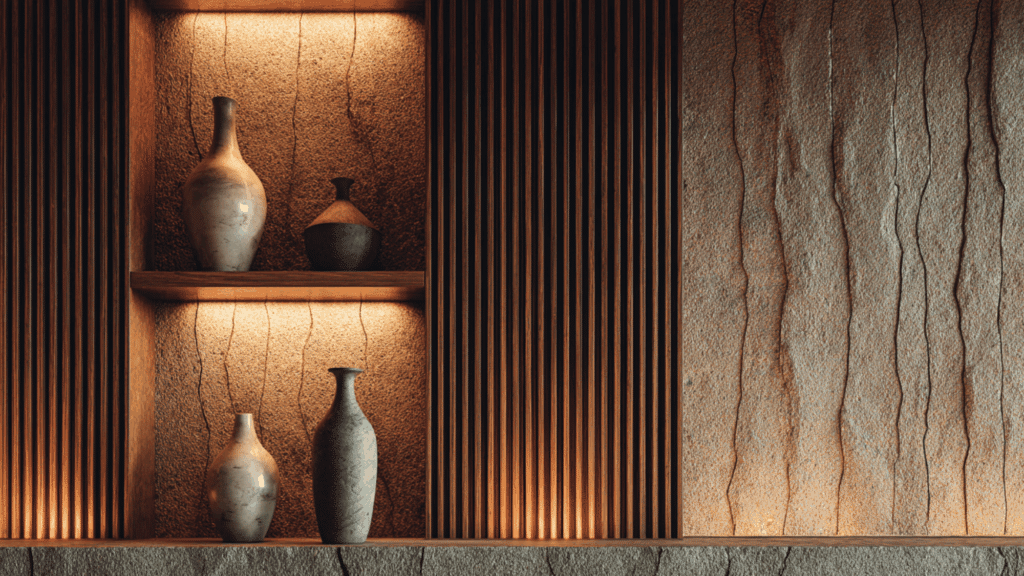 textured backdrop niche