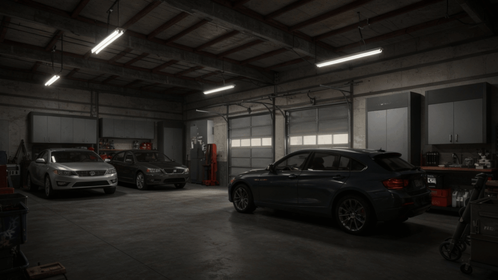 three car garage