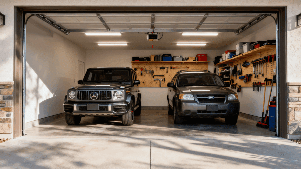 two car garage