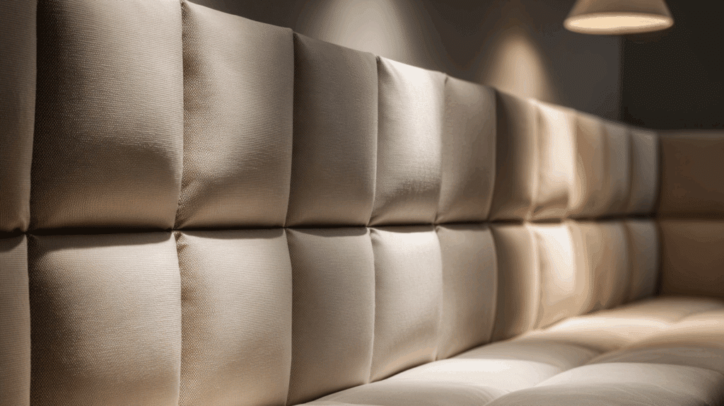 upholstered half wall panels