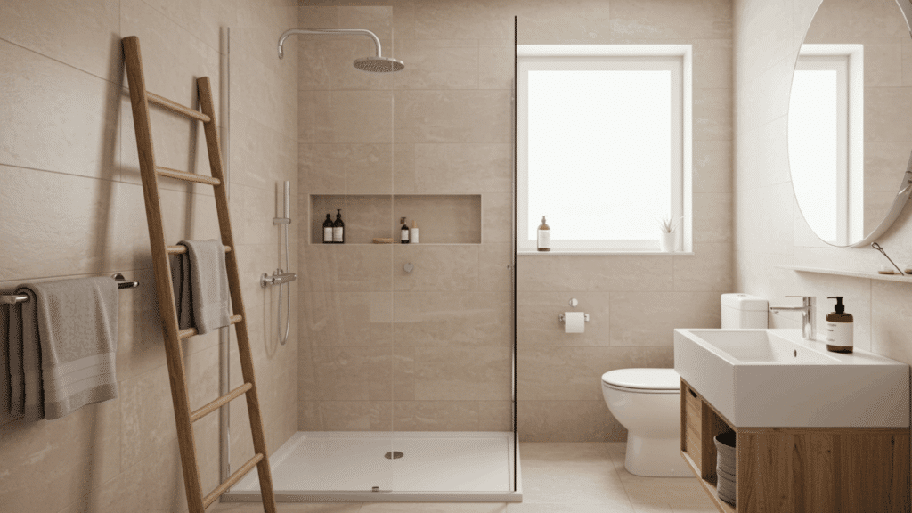 vertical storage ladder