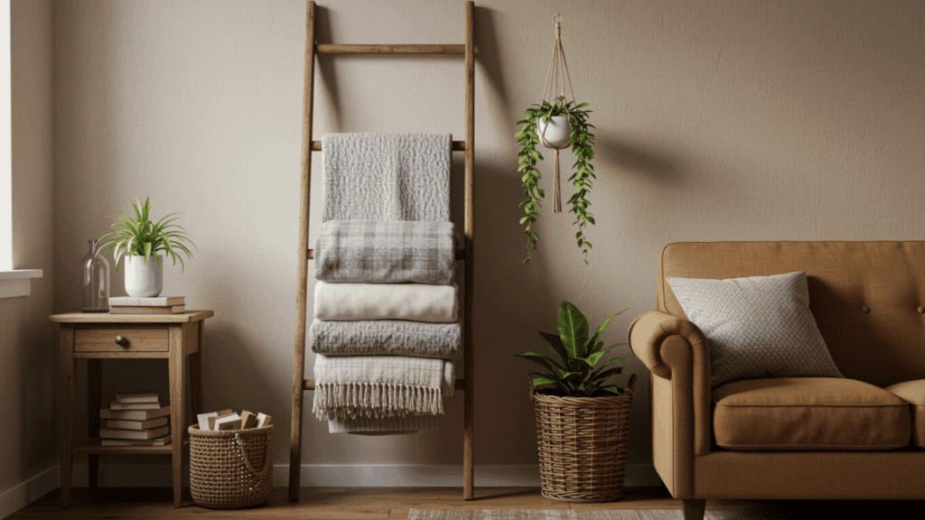 vintage ladder display