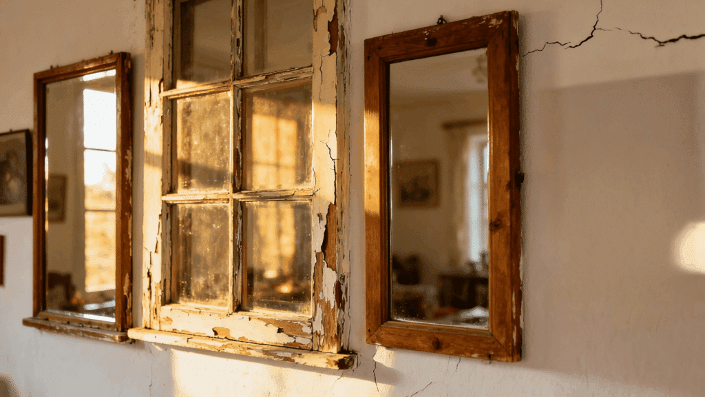 vintage window frames