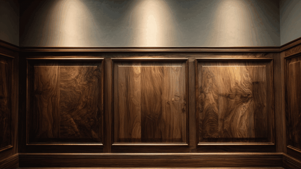 walnut accent half panels