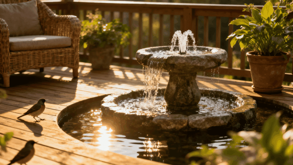 water feature installation