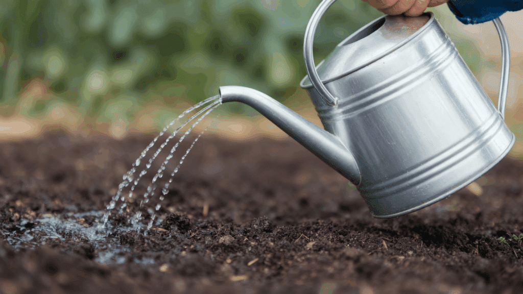 water the soil