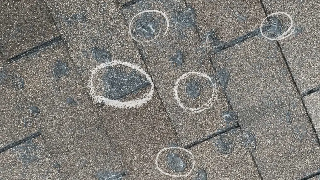 what does hail damage look like on a roof 1