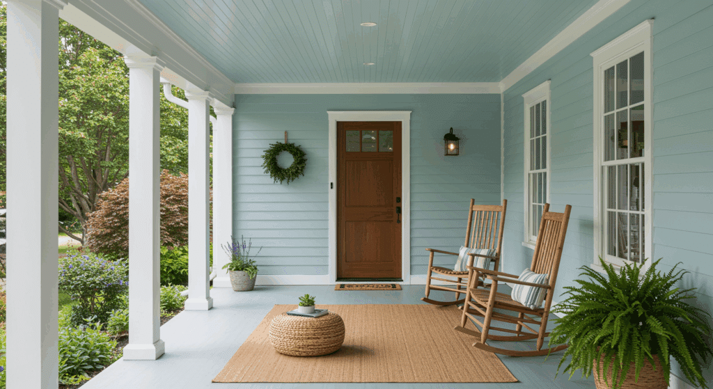 why do people paint porch ceilings blue in the south