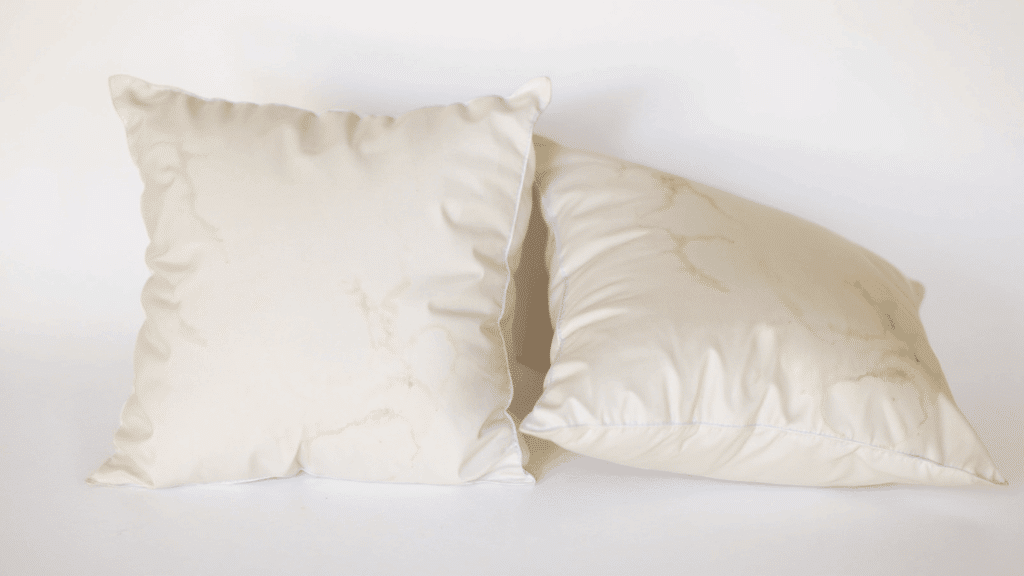 why do pillows turn yellow