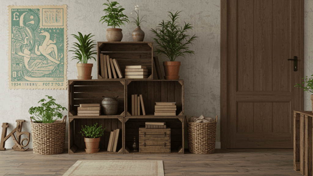 wooden crate organization