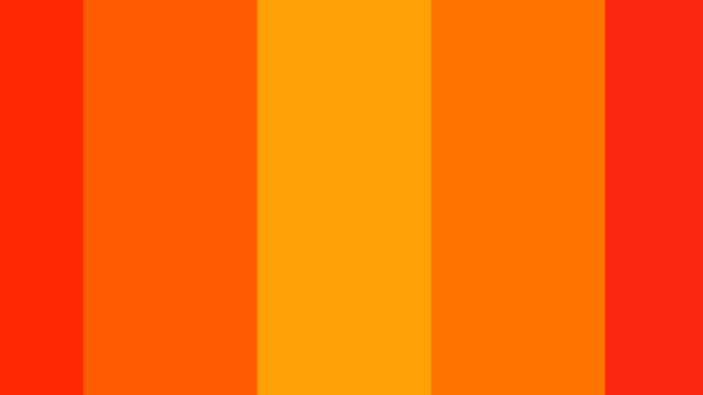 1. Bright Red and Strong Orange