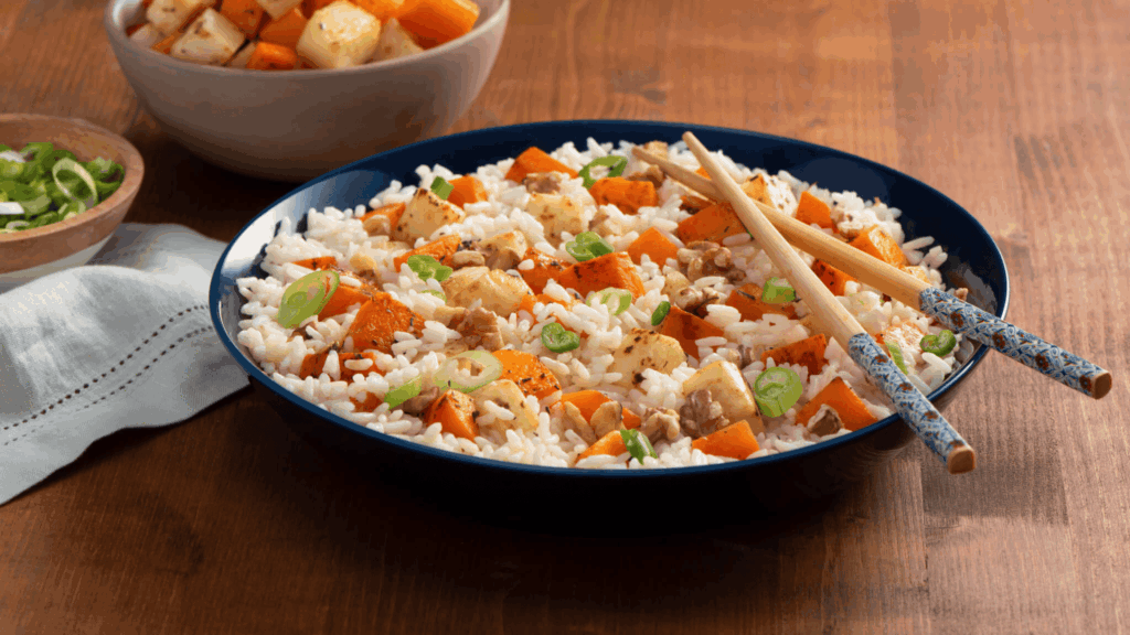10. Vegetable Stir Fry with Rice