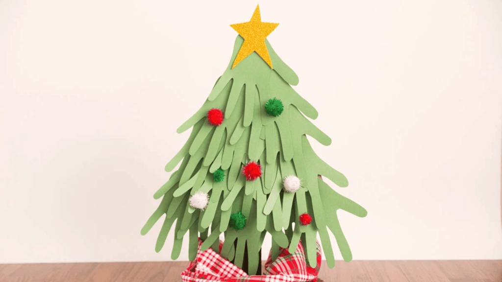 2. Handprint Christmas Trees