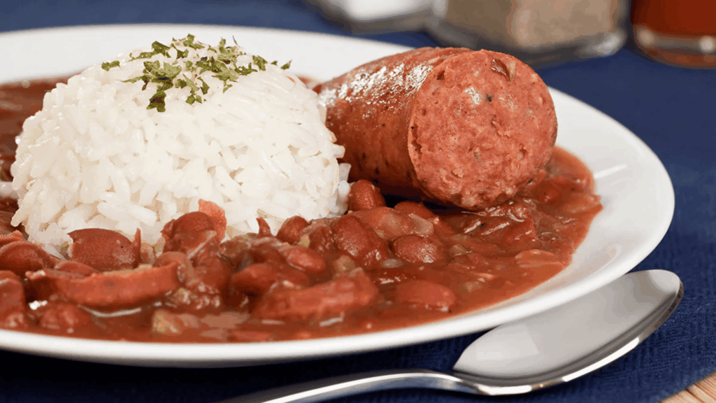 22. Rice and Beans with Sausage