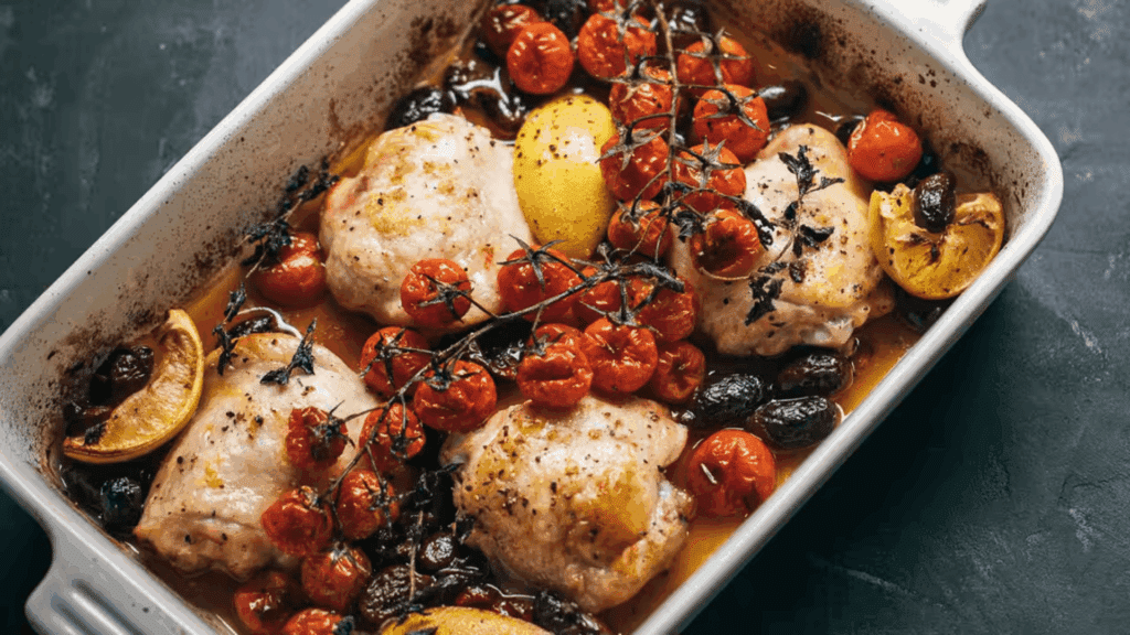 25. Oven Baked Chicken Thighs