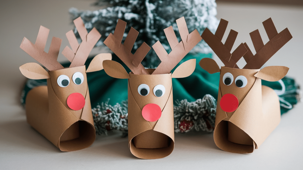 3. Toilet Paper Roll Reindeer