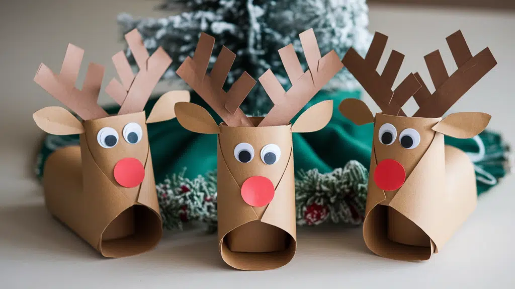 3. Toilet Paper Roll Reindeer