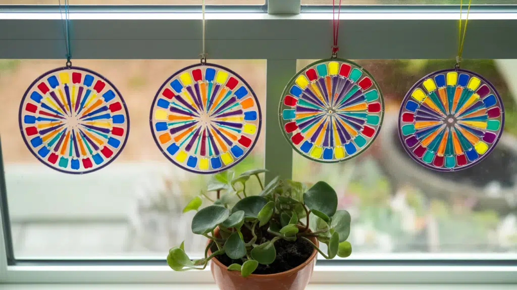 Crayon Shaving Sun Catchers