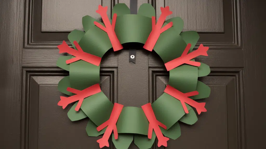 Paper Wreaths with Cut Shapes