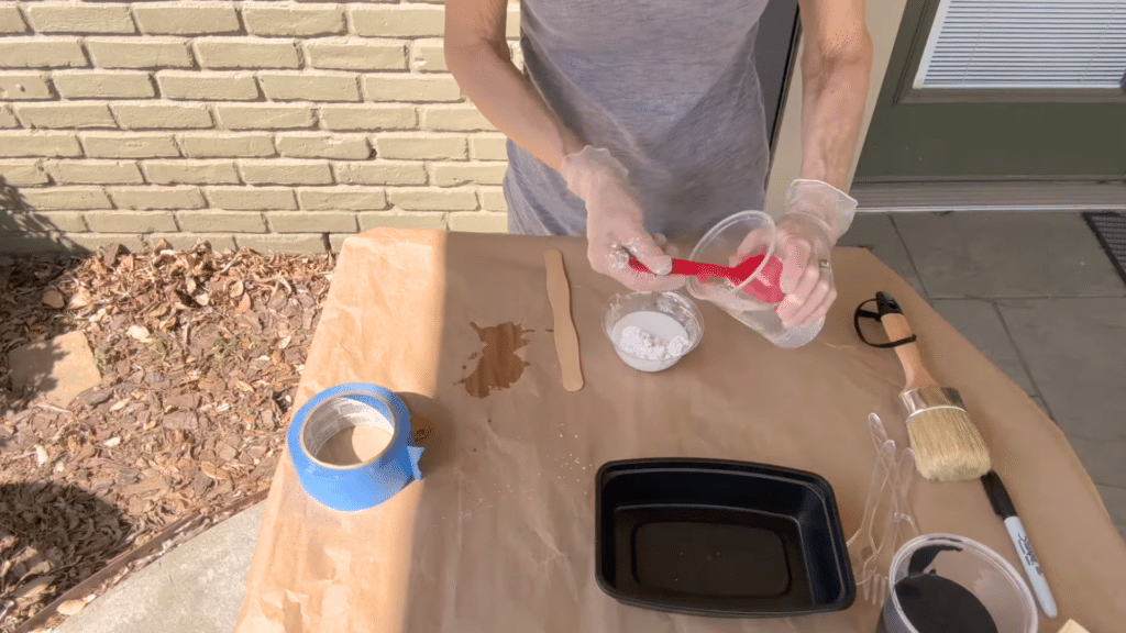 Step 1 Measure the Plaster and Water