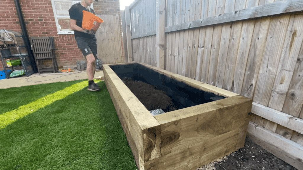 Step 10 Layer the Raised Bed Fill
