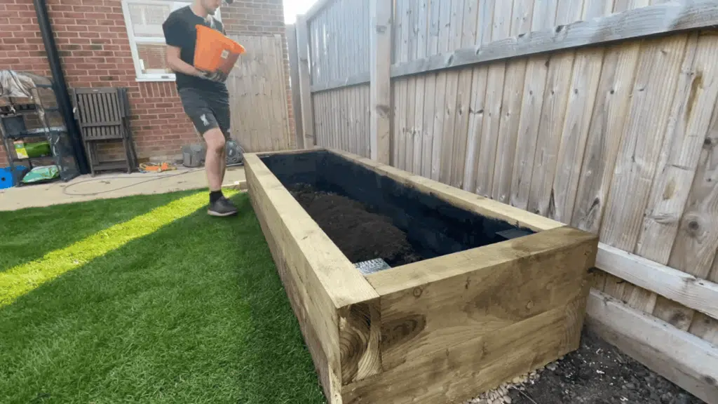 Step 10 Layer the Raised Bed Fill