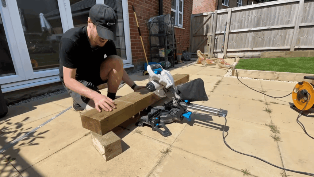 Step 4 Cut Sleepers and Support Posts