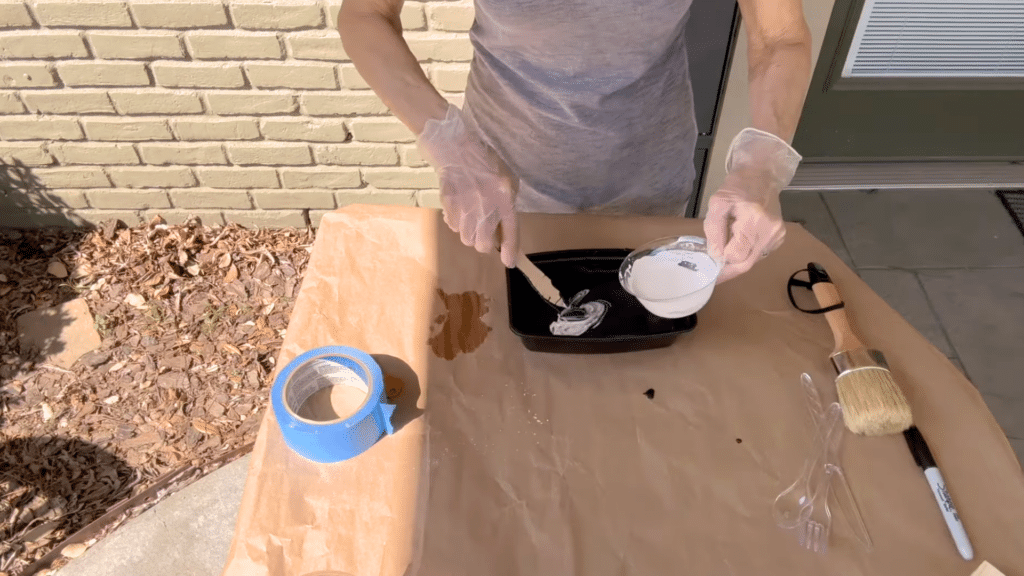 Step 4 Slowly Add the Plaster Mixture