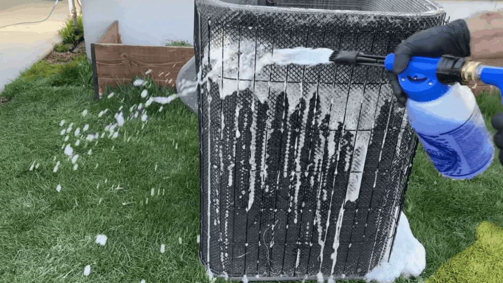 Step 5 Apply the Cleaner to the Coils