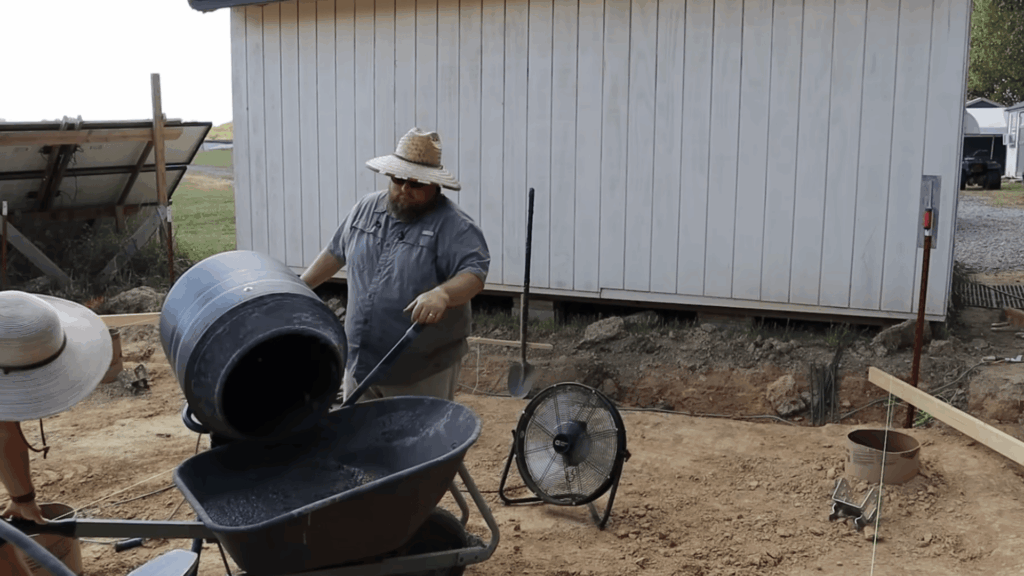 Step 5 Set up the Concrete Mixing Area