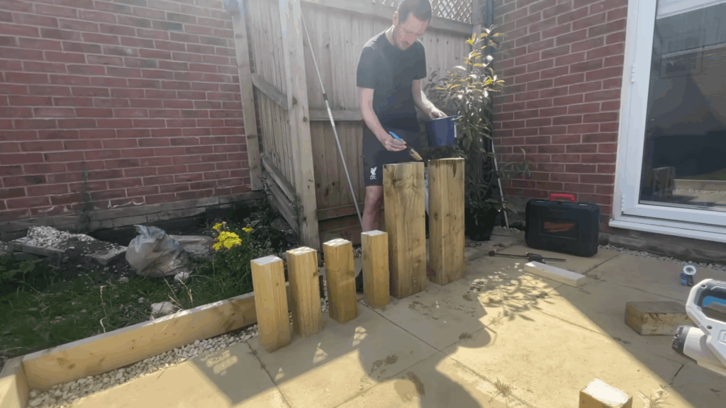 Step 5 Treat All Cut Wood Ends