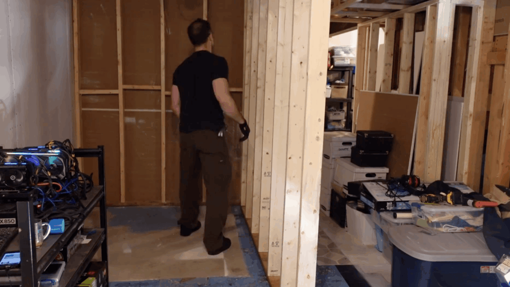 Step 7 Secure the Wall to the Floor and Ceiling