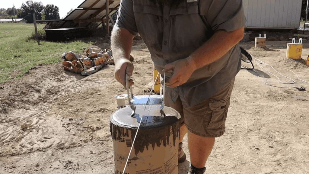 Step 8 Float and Screed the Pier Tops